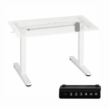 ModernHome Electric Height Adjustable Desk Frame 72-118 cm, White
