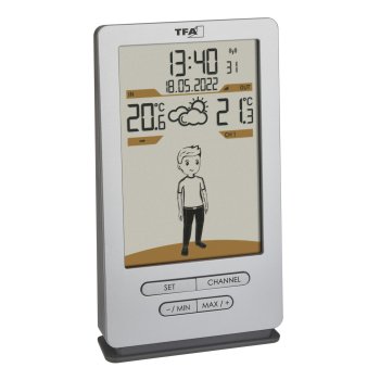 TFA WEATHER JACK Bezvadu meteoroloģiskā stacija Sudraba