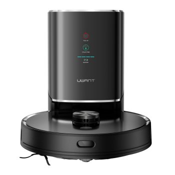 UWANT U100 Robot Vacuum Cleaner with Mop Function + Charging/Cleaning Station - Black