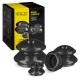 4Fizjo MED+ Silicone Cupping Therapy Set, 4 pcs, Black