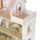 LULILO Peonio Wooden Dollhouse with LED Lighting, 70cm, Pink
