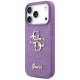 Guess Fixed Glitter Big 4G Phone Case Cover iPhone 17 Pro - purple