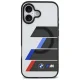 BMW M IML Metal Buttons Tricolor Lines MagSafe Case for iPhone 17 Gray