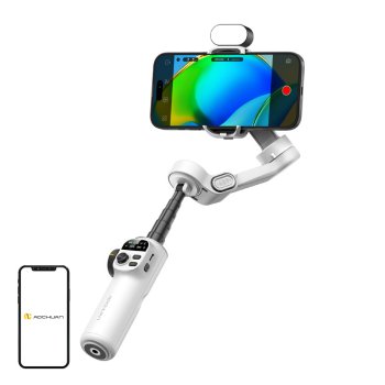 Aochuan Smart X2 Smartphone Gimbal with RGB Lighting, White