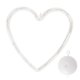 Wall Window LED Light Luminous Christmas Decoration \"Heart\", 17x17cm