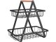 Kitchen Shelf Organizer Two-Level Fruit Basket