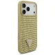Guess iPhone 17 Pro Max Case Rhinestone Triangle Logo, Gold