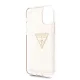 Guess iPhone 11 Pro Case Glitter Triangle, Gold