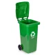 Multistore 120L Glass Recycling Bin, Green