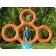 Bestway 52380 Inflatable Target Stand with Hoops and Frisbees