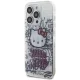 Hello Kitty iPhone 14 Pro Max Case IML Kitty On Bricks Graffiti, White