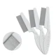 Pet Grooming Comb for Undercoat Removal, White