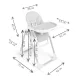 Nukido Belo 700500 High Chair, Heather Purple
