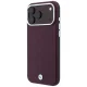 BMW Sign Deboss Quilted Metal Logo MagSafe Case for iPhone 18 Pro Max / 17 Pro Max - Burgundy