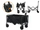 Collapsible Utility Wagon for Camping and Beach, 80L, Black