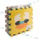 Foam puzzle mat for children 9 el. colourful animals 85cm x 85cm x 1cm