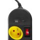 Maclean MCE508 B Power Strip, 4 Outlets, USB-A/C, 1.5m, Black