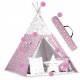 Nukido Children Tent Tipi with Lights, Pink stars