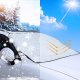 Magnetic Windshield Cover for Ice and Snow, All-Season Sun Shade Telcon 145x105cm