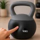 Kettlebell 10 kg Premium with Soft Base, Grey