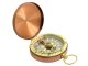 Metal Pocket Compass with Lid for Hiking and Survival, Copper