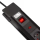 Maclean MCE11 Power Strip, 8 Outlets, with Switch, 1.5m