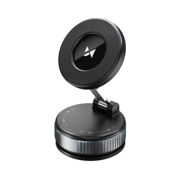 Magnetinis automobilinis telefono laikiklis Wozinsky WUSM-01 skydeliui ir stiklui, juodas