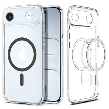 Spigen Ultra Hybrid Mag Magsafe Case for iPhone 17 / 17 Air, Clear/Graphite