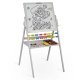 Ricokids Double-Sided Magnetic and Chalk Board for Kids, Grey