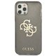Apple iPhone 12 Pro Max 6.7\" Guess Glitter 4G Big Logo Case Cover (GUHCP12LPCUGL4GBK), Black