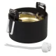 Maclean MCE457 B/G Flush Mount Ceiling Downlight, GU5.3, Black/Gold