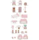 Bakalu Large Wooden Dollhouse with 3 Floors and Furniture