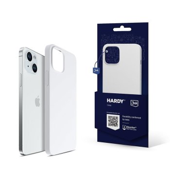 Apple iPhone 15 Plus 6.7'' 3MK Hardy Silicone Magcase Case Cover, Silver White | Silikona Telefona Vāciņš Maciņš...