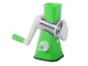 Manual Rotary Vegetable and Cheese Grater Slicer 3-in-1, Green