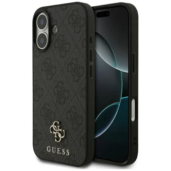 Guess 4G Small Classic Logo MagSafe Case for iPhone 17, Black