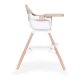 ECOTOYS 2-in-1 Baby High Chair and Booster Seat, Beige