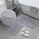 Bathroom Mat Set of Soft Bathroom Rugs, 3 Pieces