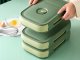 Green Egg Storage Container Drawer for Refrigerator, 18 Eggs