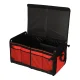 Car Trunk Organizer 56L XXL, Foldable with Lid, Black/Red
