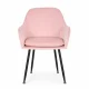 ModernHome Set of 2 Upholstered Velvet Chairs, Pink