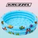 Kruzzel Inflatable Kids Pool, 80x30 cm, Blue/Multicolor