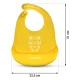 Ricokids Silicone Bib with Pocket, Yellow