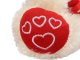 Plush Teddy Bear with Heart Soft Cuddly Toy Gift 30cm, Cream