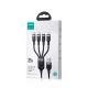 Joyroom S-A18 4-in-1 USB to 2x USB-C / Lightning / micro USB Cable, 1.2m, Black