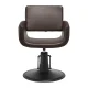 Hairdressing Chair Gabbiano Mataro, Brown with Black Base