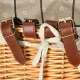 Wicker Bicycle Basket with Metal Grid for Dogs and Cats