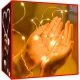 100 LED Wire Fairy Lights Battery Powered 10m Warm White