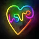 Forever Light FLRN02 RGB LED Neon LOVE W SERCU with Remote