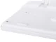 Wireless keyboard with numeric keypad and mouse, USB, white