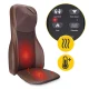 4FIZJO ULTRA Shiatsu Neck and Back Massager Chair Pad with Heat, Brown
